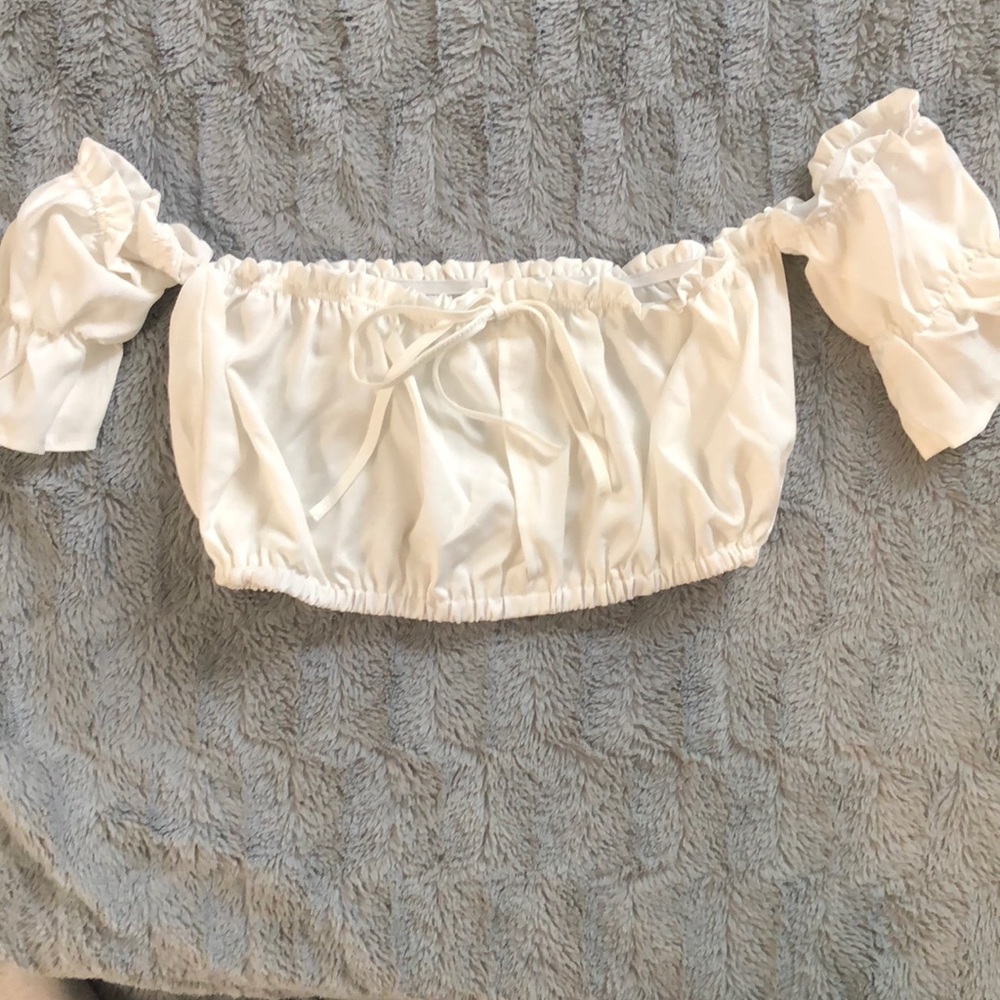 Zaful Off Shoulder Crop Top
